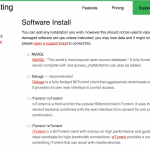Screenshot of the Feral Hosting Seedbox management