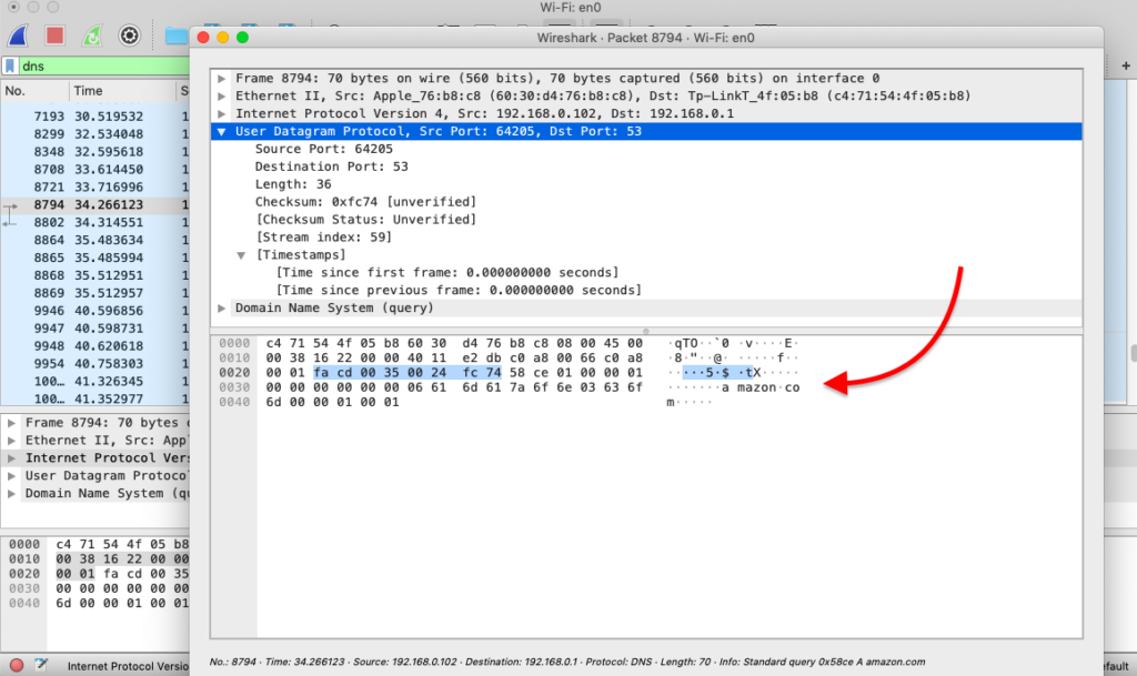 Wireshark analyzer