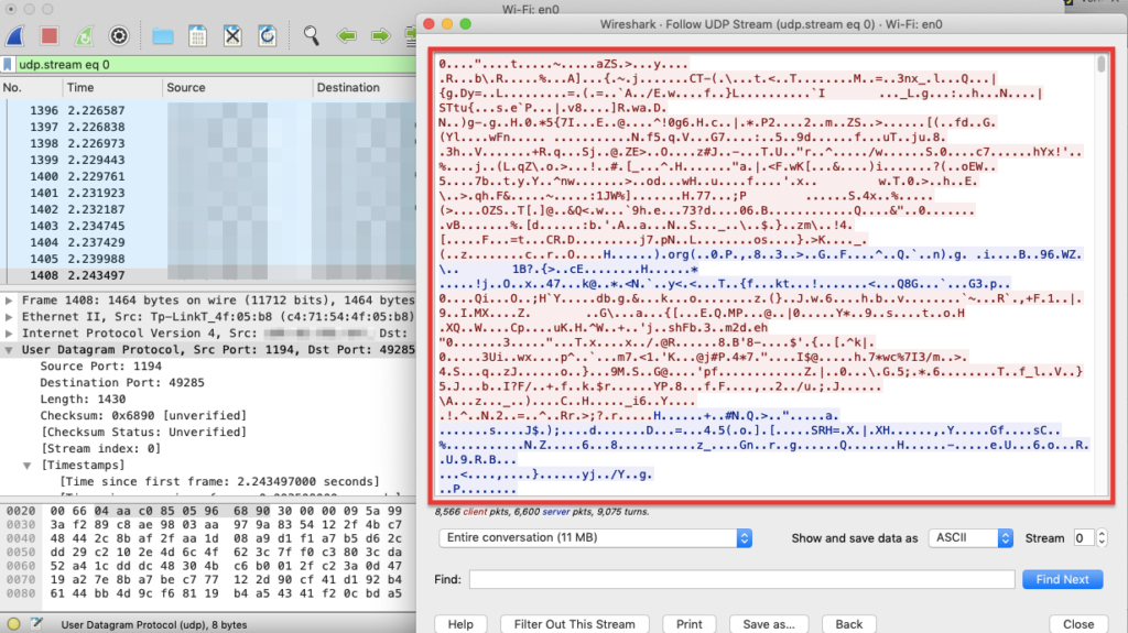 Wireshark analyzer