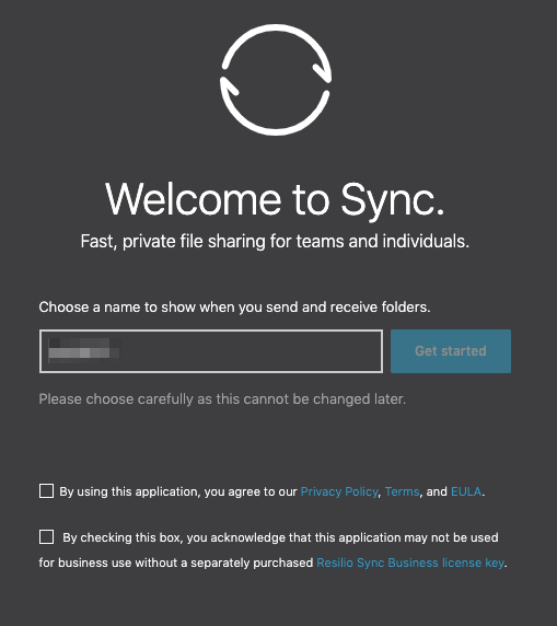 Resilio sync