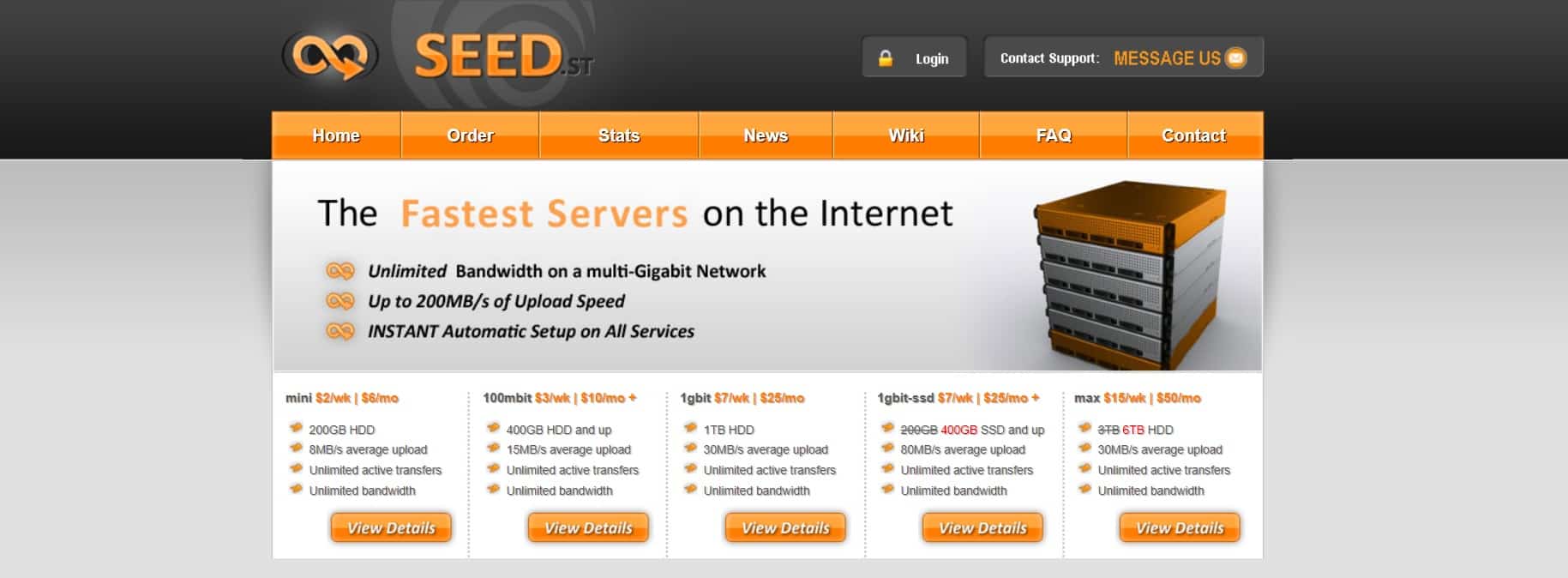 Screenshot of  1gbit-ssd